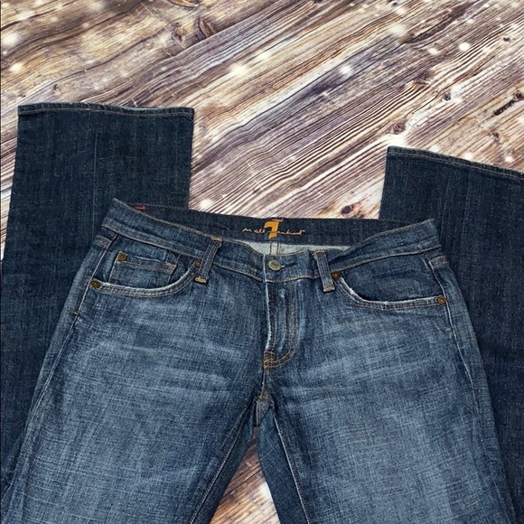 7 for all mankind size 29 Swarovski accent on back - Picture 5 of 7